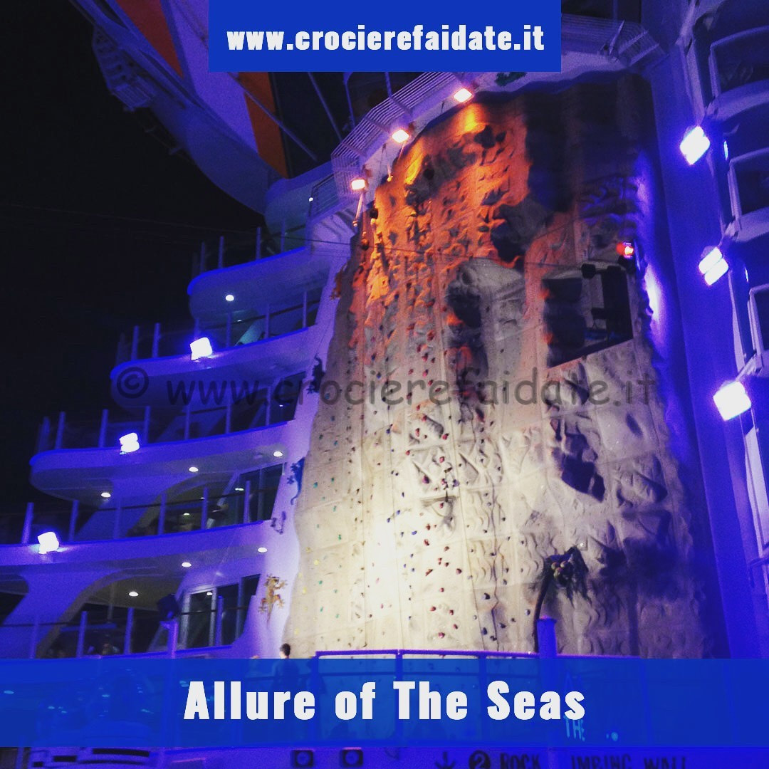 Parete da arrampicata su una nave da crociera?