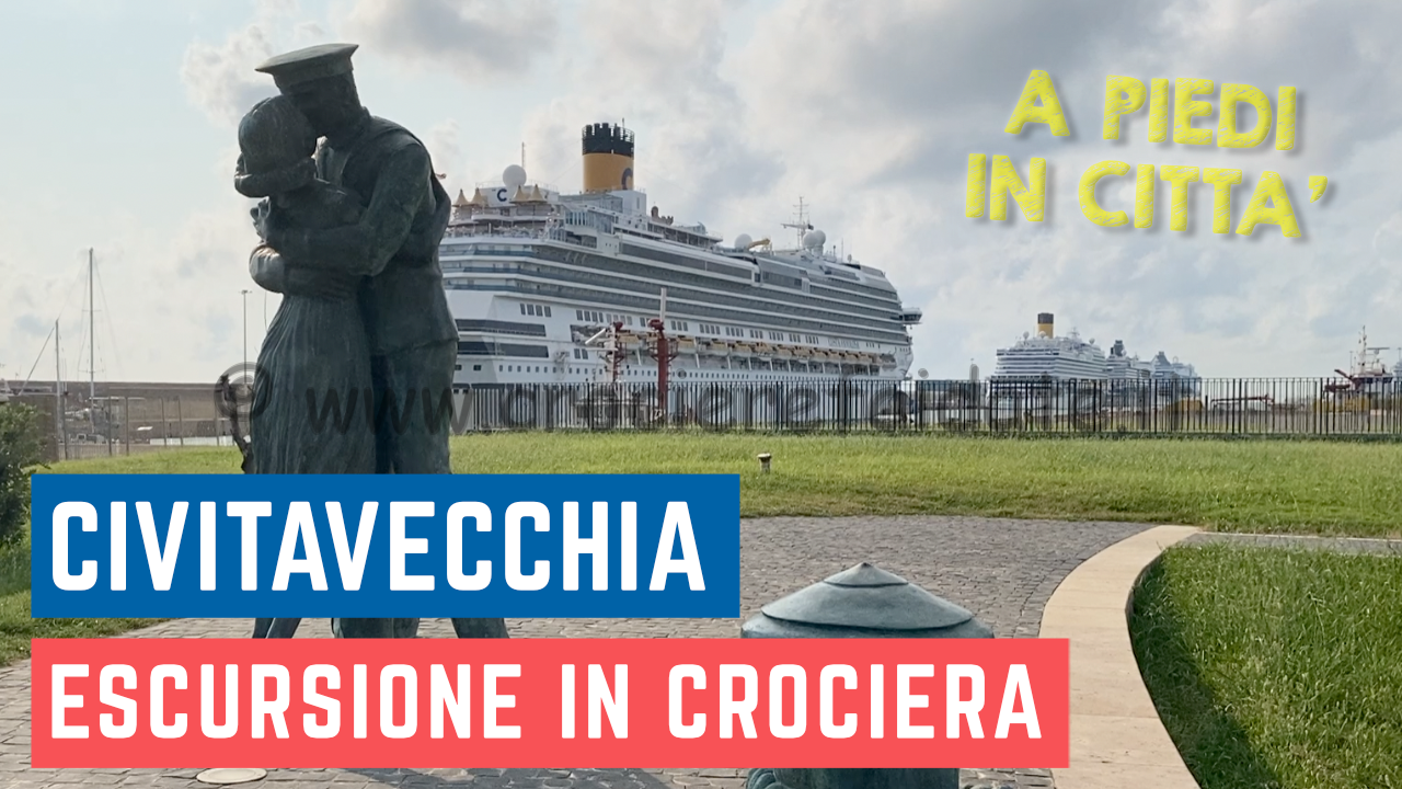 VIDEO escursione a CIVITAVECCHIA (Roma) passeggiata in centro