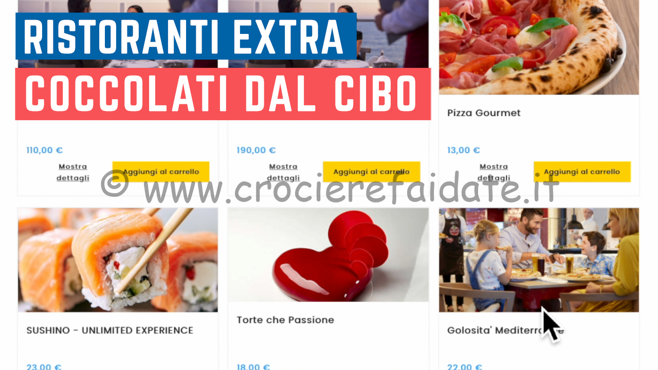 RISTORANTI EXTRA in CROCIERA conviene prenotarli prima ?