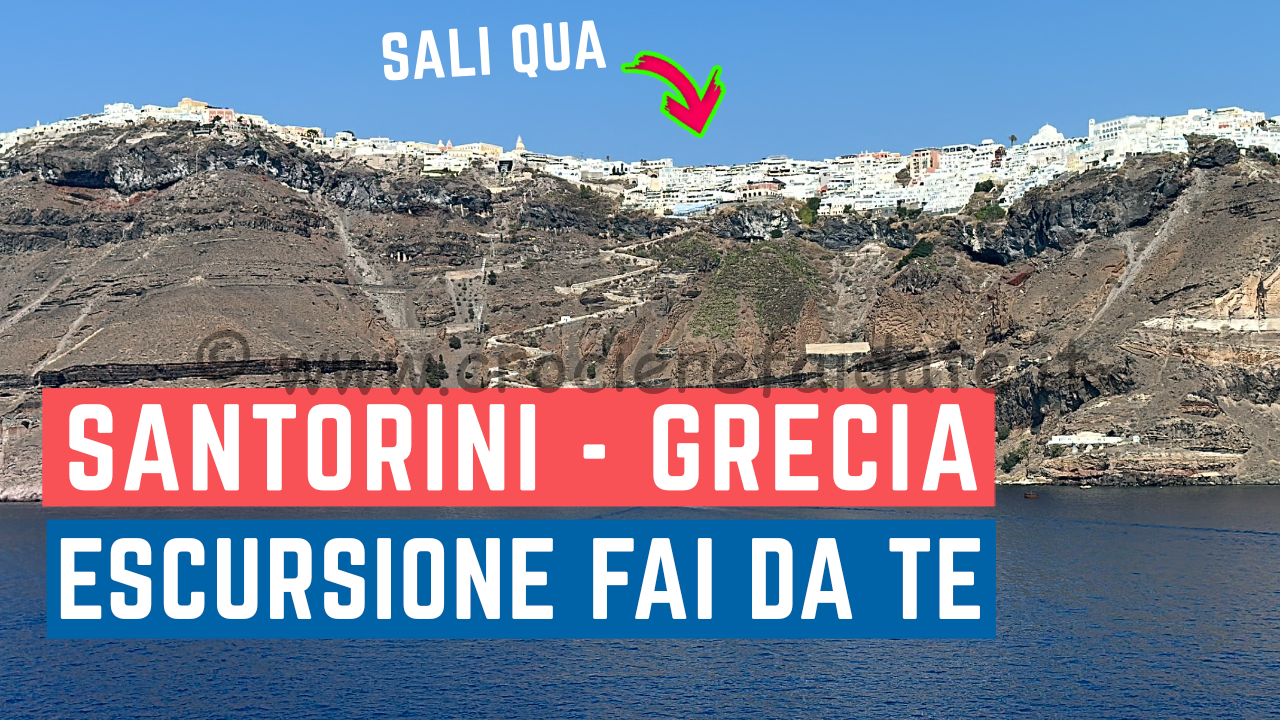 Escursione fai da te SANTORINI in crociera THIRA e OIA o SPIAGGIA in Grecia