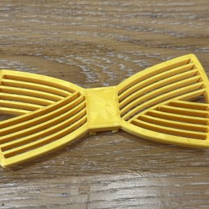 Papillon Rigato Oro – Papillon Elegante da Crociera in PLA Satinato | Senza Laccetto